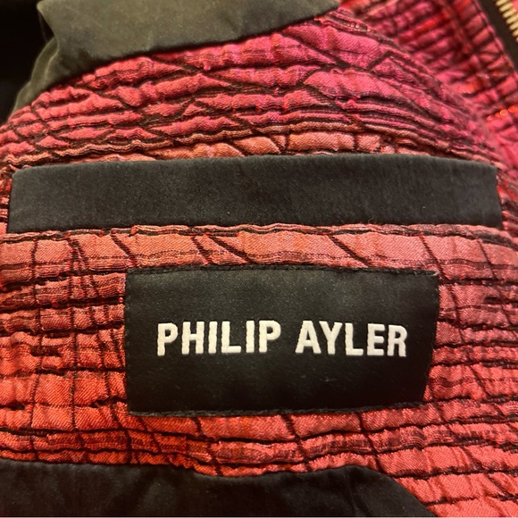 Philip Ayler Red Bomber Jacket - Picture 4 of 6